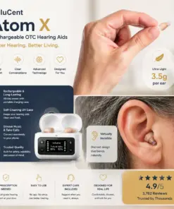 GluCent® Atom X Smart Hearing Aids — Hear Clearly, Feel Confident Again