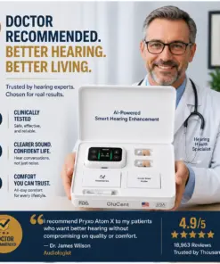 GluCent® Atom X Smart Hearing Aids — Hear Clearly, Feel Confident Again