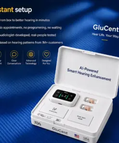 GluCent® Atom X Smart Hearing Aids — Hear Clearly, Feel Confident Again