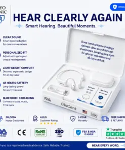 GluCent® Smart Bone Conduction Hearing System Recommended by Hearing Specialists