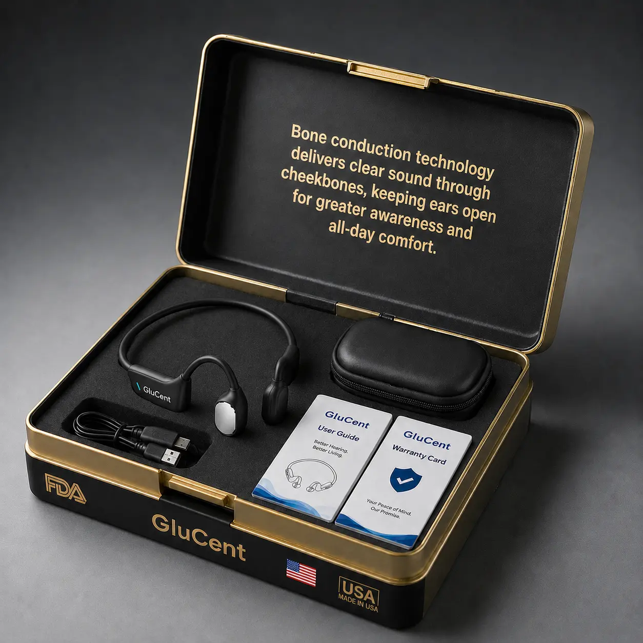 GluCent® Smart Bone Conduction Hearing System Recommended by Hearing Specialists
