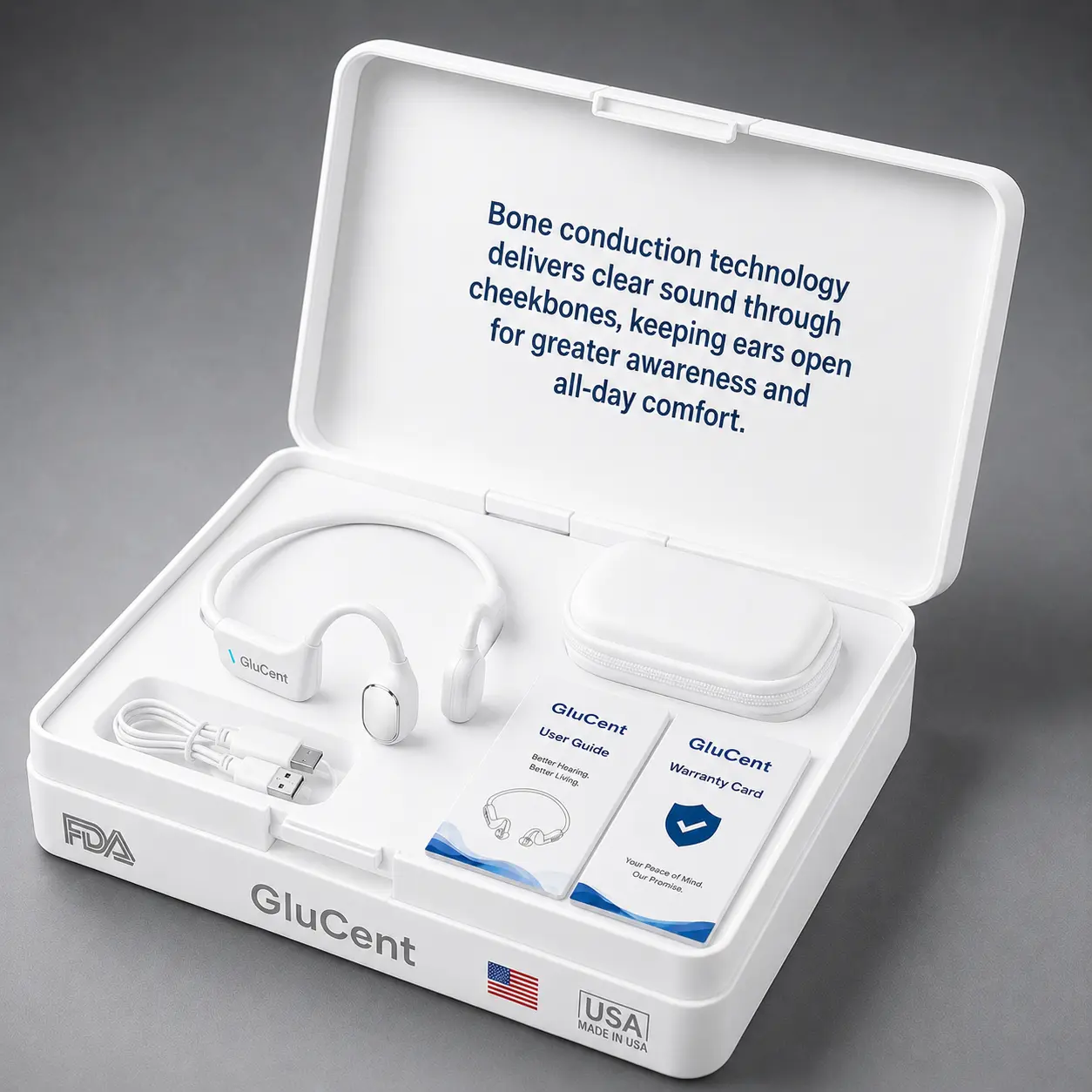GluCent® Smart Bone Conduction Hearing System Recommended by Hearing Specialists