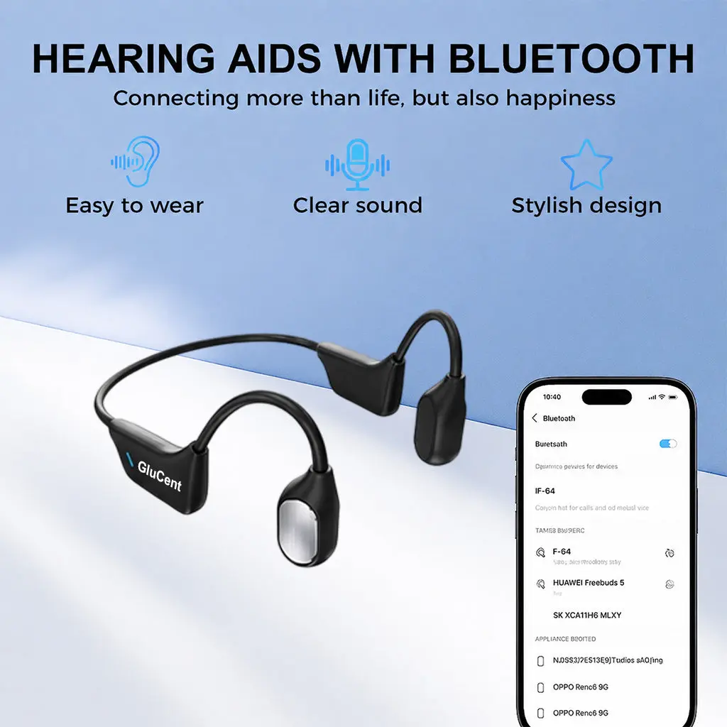 GluCent® Smart Bone Conduction Hearing System Recommended by Hearing Specialists