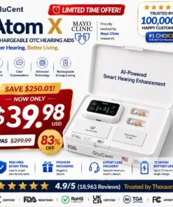 GluCent® Atom X Smart Hearing Aids